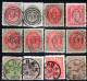 1895. DENMARK 21 CLASSIC ST. LOT WITH NICE POSTMARKS,SOME WITH FAULTS, 5 SCANS - Collections