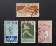 1940 Turkey 11th Balkan Athletic Games / Sports Complete Set Of 4 Postally Used Values - Oblitérés