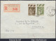 FRANCE N° 284A+287 SUR LETTRE RECOMMANDEE POUR BEAUNE DE SEIGNELAY DU 18/08/1933 - Covers & Documents