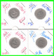 ALEMANIA FEDERAL-DEUTSCHLAND - GERMANY-4 MONEDAS DE LA REPUBLICA FEDERAL DE ALEMIANIA DE 50 Pfn. CECAS - D – F –  J.- - 50 Pfennig