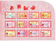 2012-2023 Automatenmarken China Taiwan ATM Complete Collection 3x 12 Chinese Zodiac Stamp Dragon To Rabbit 电子邮票 - Distribuidores