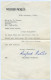 ACTOR : WILFRED PICKLES - LETTER & SIGNATURE, 1950 / GREAT YARMOUTH, THURNE, MEADOWSWEET (HOWES) - Schauspieler Und Komiker