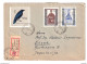 Poland Letter Cover Posted Registered 1961 Krosno To Sisak B201110 - Lettres & Documents