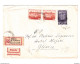 Poland Letter Cover Posted Registered 1962 Krosno To Sisak B201110 - Cartas & Documentos