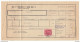 F.lli Domencichelli Di Vigliani Jura & C. Parcel Card? 1941 Milano To Brescia B170510 - Colis-postaux