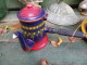 Delcampe - Rare Verseuse Cafetière Chocolatière Émaillée B.B Violet Foncé Dégradé Rouge - Other & Unclassified