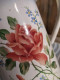 Ancienne Cafetière Émaillée Décor Fleurs Roses - Autres & Non Classés