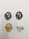 Sweden Swimming Badges Pins, Standard Level: Iron, Bronze, Silver & Candidate, Collection Of 4 Vintage Metal Pins - Zwemmen