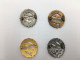 Sweden Swimming Badges Pins, Standard Magister Level: Iron Bronze Silver Gold, Collection Of 4 Vintage Metal Pins - Natation