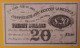 Confederate States 20 Dollars 1863 Coupon Money - Divisa Confederada (1861-1864)