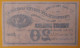 Confederate States 20 Dollars 1863 Coupon Money - Divisa Confederada (1861-1864)