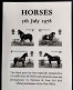 (A) SCARCE BLACK PRINT FOR THE 5th JULY 1978 HORSES ISSUE #03025 - Prove & Ristampe