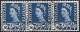 GREAT BRITAIN Wales 1967 QEII 1/6 X 3 Horizontal Strip Grey-Blue SGW6 FU - Gales