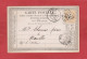 Carte Postale -Type Cérès 15C - Oise - Meru GC 2324 Vers Noailles 1875 - Cartes Précurseurs
