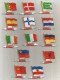Plaque En Tole, Drapeaurama, Drapeaux D'Europe, L'Alsacienne Biscuits, Ce Drapeau Tient Debout, LOT 13 DRAPEAUX - Tin Signs (vanaf 1961)