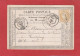 Carte Postale -Type Cérès 15C - Nord - GC 2046 Douai Vers Tourcoing 1873 - Cartes Précurseurs