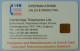 UK - Great Britain - Chip - TEST - Sales & Marketing - Cambridge Telephones - CAB001 - 1500ex - R - [ 8] Ediciones De Empresas