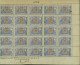 Belgique 1902 -Timbres Neufs Sans Gomme. COB Nr.: TR30. Bloc De 25 Avec Surcharge"Specimen".......(EB) AR-01000 - Francobolli