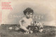 FANTAISIE - Bébé - Bonne Fête - Carte Postale Ancienne - Bébés