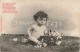 FANTAISIE - Bébé - Bonne Fête - Carte Postale Ancienne - Neonati