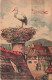 BELGIQUE - Alsace - Nid De Cigognes En Alsace - Colorisé - Carte Postale Ancienne - Andere & Zonder Classificatie