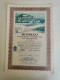 Portugal Titre 1 Action Mondego Commerce De Bois Vue De Coimbra Timbre Fiscal 1966 Stock Certificate 1 Share Wood Sales - Briefe U. Dokumente