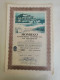 Portugal Titre 1 Action Mondego Commerce De Bois Vue De Coimbra Timbre Fiscal 1966 Stock Certificate 1 Share Wood Sales - Lettres & Documents