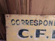Delcampe - Ancienne Plaque Correspondant Dépôt Chemins De Fer Départementaux - Trains And Planes