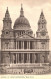 UNITED KINGDOM, LONDON, ST. PAUL'S CATHEDRAL, WEST FRONT, VINTAGE POSTCARD - St. Paul's Cathedral