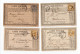 !!! LOT DE 4 CARTES PRECURSEUR CERES ET SAGE CACHETS DE POIX DE LA SOMME, ROSIERES, WOINCOURT, HANGEST (SOMME) - Vorläufer