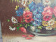 Delcampe - Tableau Bouquet De Fleurs Printanières Signé Louis Andrey - Olii