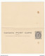 Canada, Postal Stationery Post Card With Reply Unused B190601 - 1860-1899 Reign Of Victoria