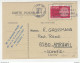 France, Correspondence Chess Postal Card Europa-CEPT Palais Du C.N.I.T. Slogan Pmk Posted 1970 B210220 - 1970