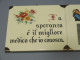 Delcampe - - 2 CARREAUX CERAMIQUE ITALIENNE 1 Avec Poème MAMMA & Petit Thermomètre Déco   E - Non Classés