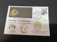 3-10-2023 (3 U 12) Nobel Medecine Prize Awarded In 2023 - 1 Cover -  COVID-19 Tab Stamp + $2 Coin (postmarked 2-10-2022) - 2 Dollars