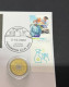 3-10-2023 (3 U 12) Nobel Medecine Prize Awarded In 2023 - 1 Cover -  COVID-19 Tab Stamp + $2 Coin (postmarked 2-10-2022) - 2 Dollars