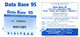 CARTE ENTREE SALON - DATA BASE 95 Card Karte (K 03) - Cartes De Salon Et Démonstration