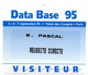 CARTE ENTREE SALON - DATA BASE 95 Card Karte (K 03) - Cartes De Salon Et Démonstration