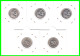 ALEMANIA - DEUTSCHLAND - GERMANY –  5 MONEDAS DE 50 Pfn. DEL AÑO 1998 -  CECAS -A: BERLIN- D – F – G – J.- PROOF (ESPEJO - 50 Pfennig