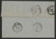 N° 37 (x 2) ETOILE 24 + C. à D. PARIS R. De CLERY 2/8/71 Pour VEROLANUOVA Province De BRESCIA Voir Suite - 1849-1876: Classic Period