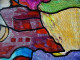 Hassan Ertugrul KAHRAMAN : Femme Multicolore, Huile Sur Toile Signée - Oils