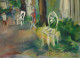 Roland DUBUC : Jardin Des Tuileries, Huile Sur Toile Signée - Olieverf