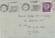 ROMANIAN- RUSSIAN FRIENDSHIP SPECIAL POSTMARKS, LEONARDO DAVINCI STAMP ON COVER WITH LETTER, 1952, ROMANIA - Briefe U. Dokumente