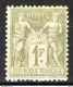 Francia 1876 Unif.82 */MH  VF/F - 1876-1898 Sage (Type II)