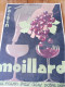 Plaque Publicitaire Original RAISIN MOILLARD Du Raisin Frais Dans Votre Verre  Dim. 37x 27cm - Illustré Par De Loddère - Pappschilder