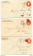 USA 6 Postal Stationeries Letter Cover 2c Sent 1900 From Carleton, Kalamazoo, Mason, Newaygo, Caseville, Howard City - ...-1900