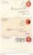 USA 6 Postal Stationeries Letter Cover 2c Sent 1900 From Carleton, Kalamazoo, Mason, Newaygo, Caseville, Howard City - ...-1900