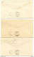 USA 6 Postal Stationeries Letter Cover 2c Sent 1900 From Carleton, Kalamazoo, Mason, Newaygo, Caseville, Howard City - ...-1900