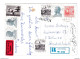 Yugoslavia Multifranked Roses Postcard Posted Registered 1979 Feketić To Germany B210410 - Brieven En Documenten