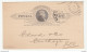 Plaqueimine Lumber And Improvement Co. Preprinted Postal Stationery Postcard Travelled 1891 New Orleans To Cartagha - ...-1900